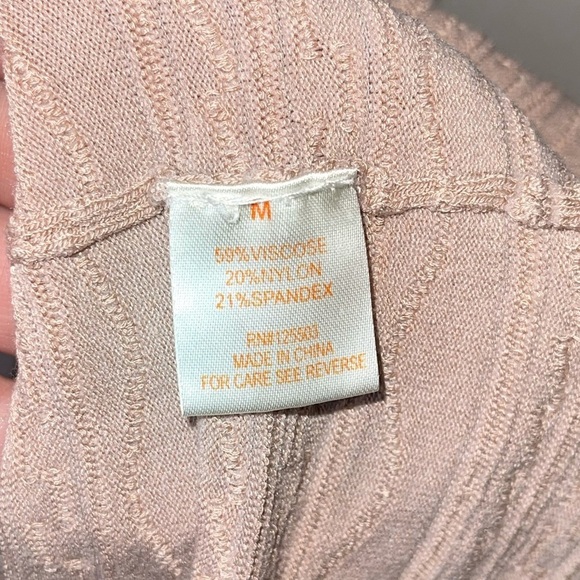 TORN BY RONNY KOBO x SHOPBOP Ribbed Cap Sleeve Vivienne Dress, Nude, Size M - Picture 6 of 9